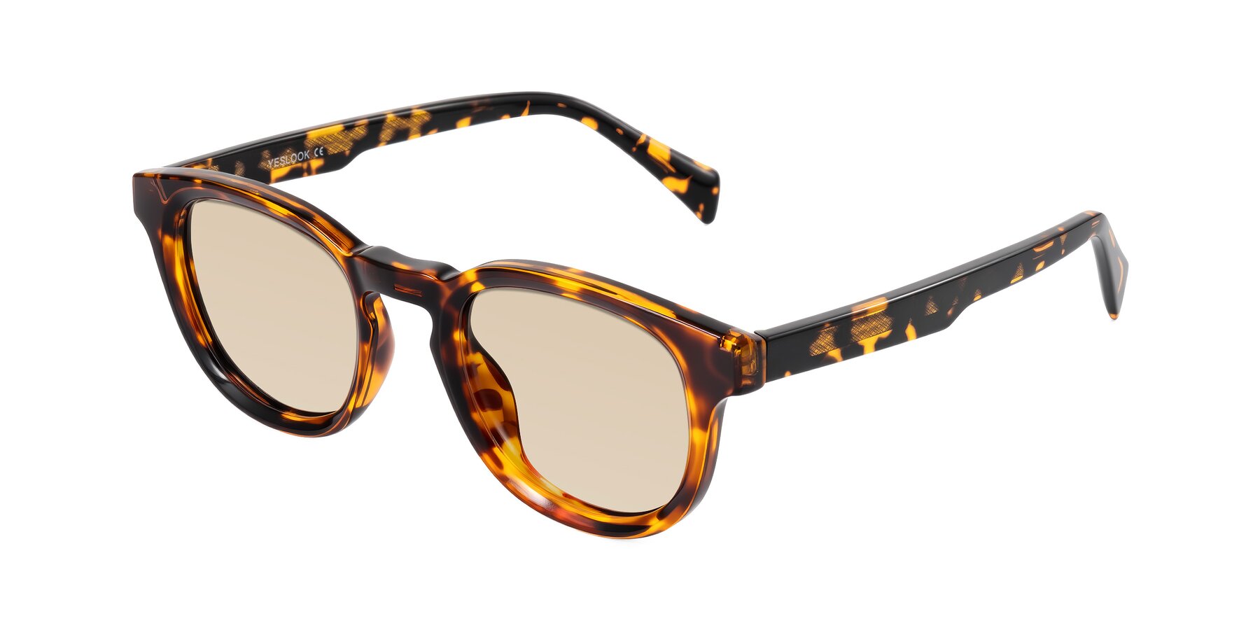 Angle of Iffer in Tortoise with Light Brown Tinted Lenses