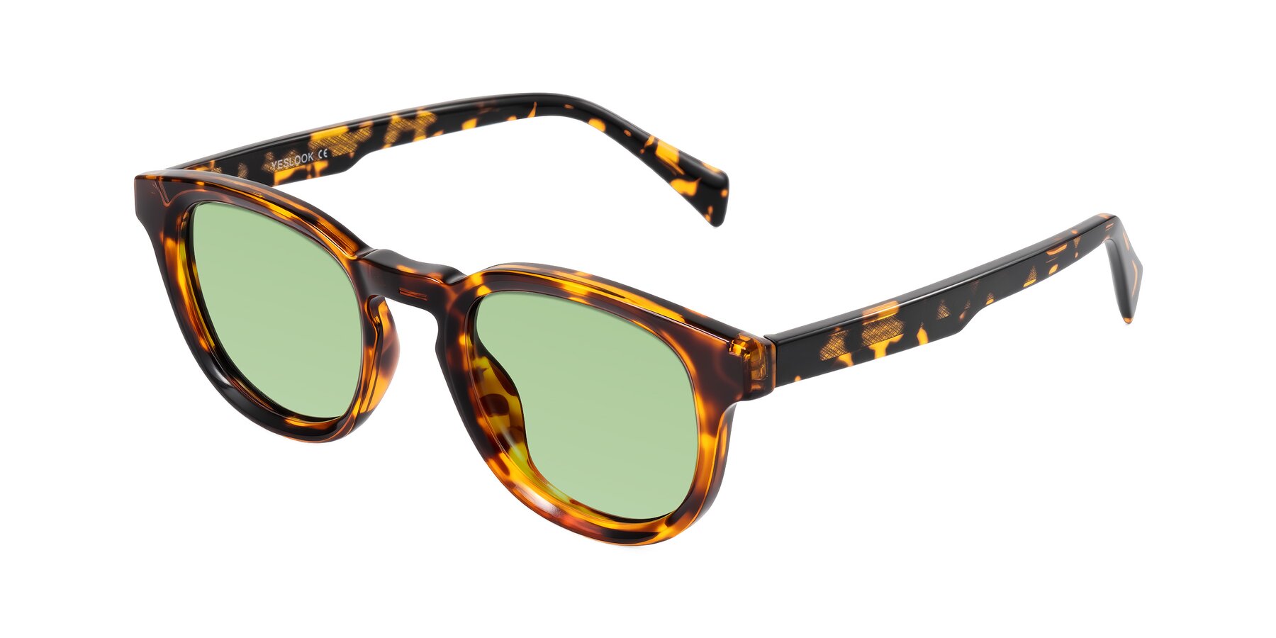 Angle of Iffer in Tortoise with Medium Green Tinted Lenses