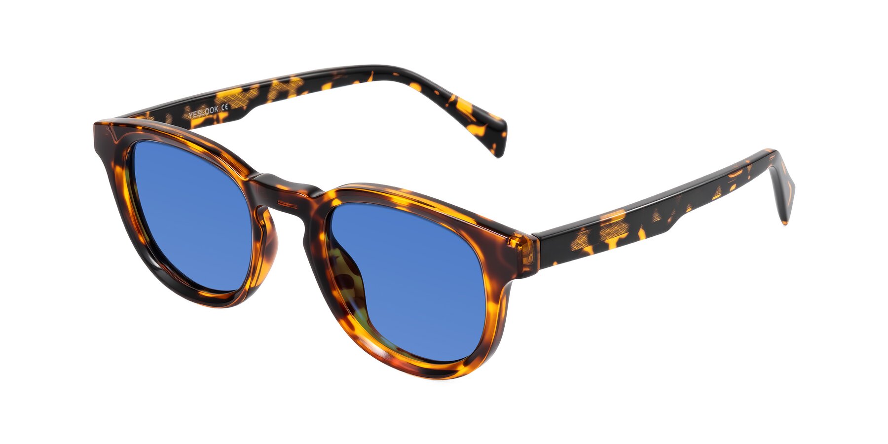 Angle of Iffer in Tortoise with Blue Tinted Lenses