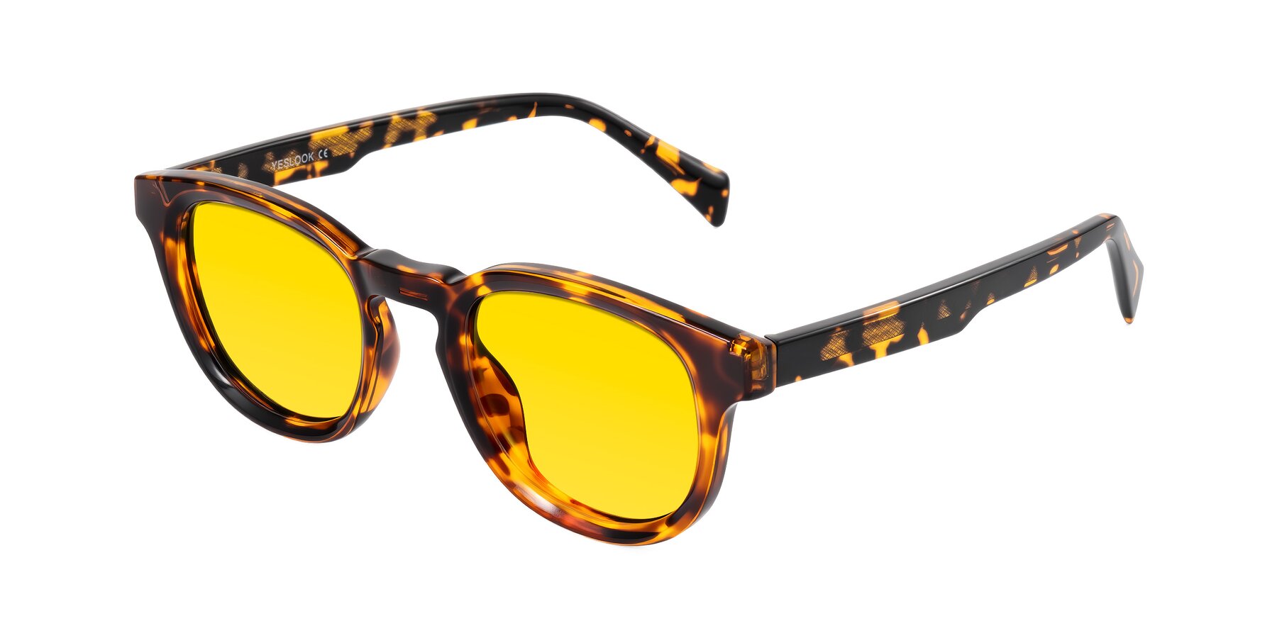 Angle of Iffer in Tortoise with Yellow Tinted Lenses