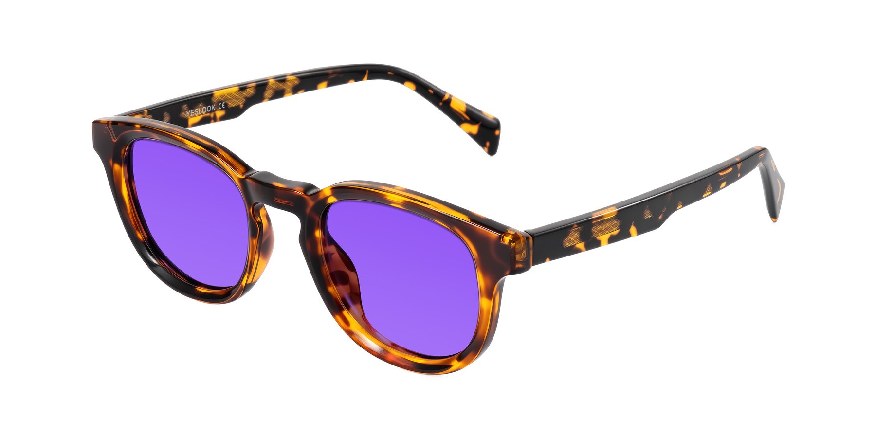 Angle of Iffer in Tortoise with Purple Tinted Lenses