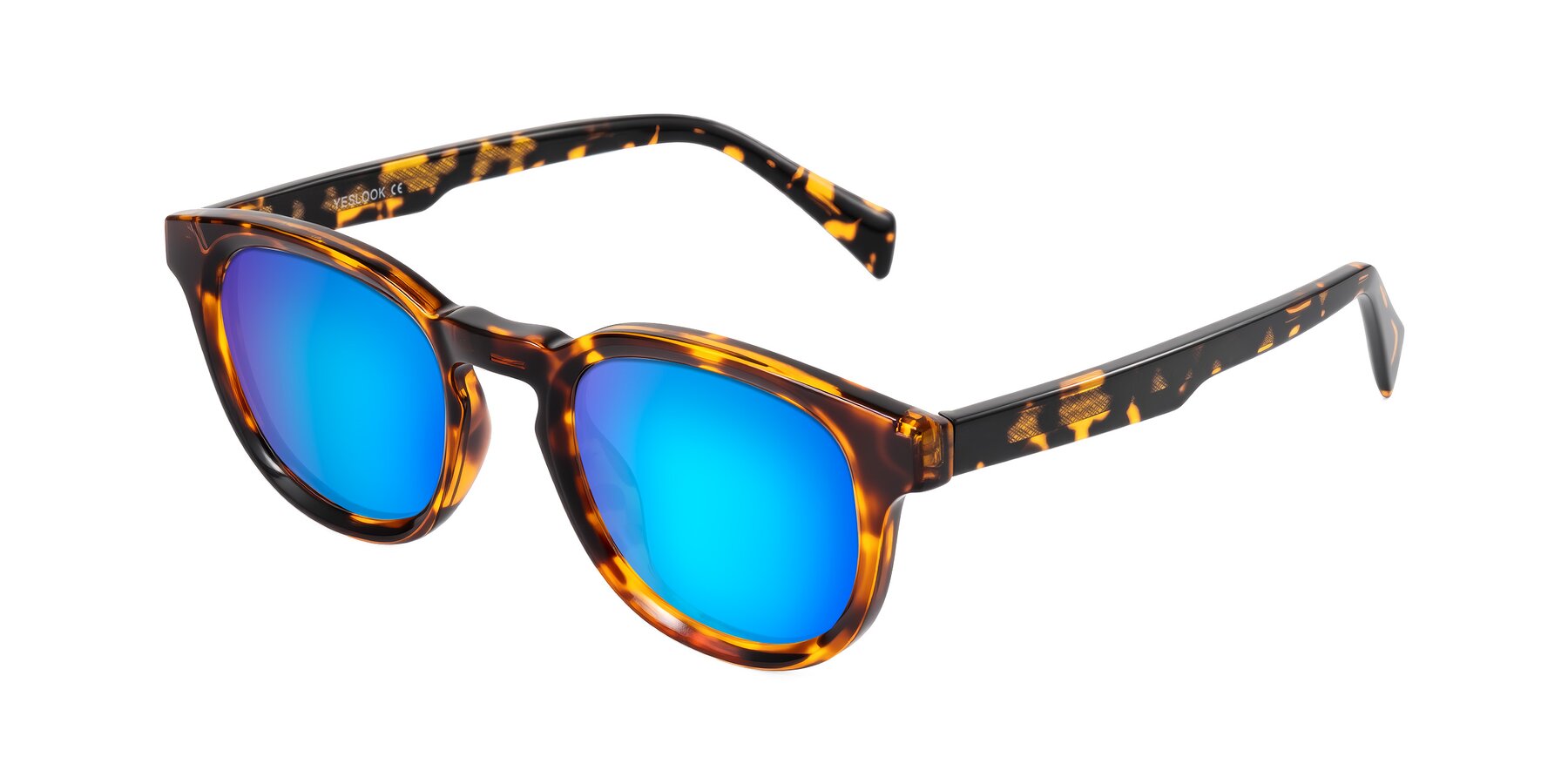 Angle of Iffer in Tortoise with Blue Mirrored Lenses