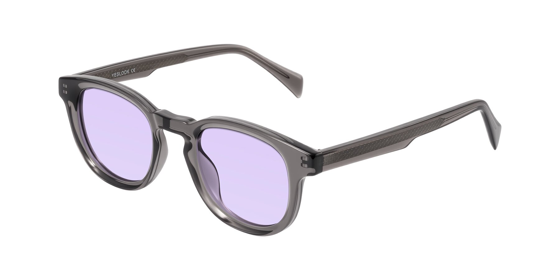 Angle of Iffer in Gray with Light Purple Tinted Lenses