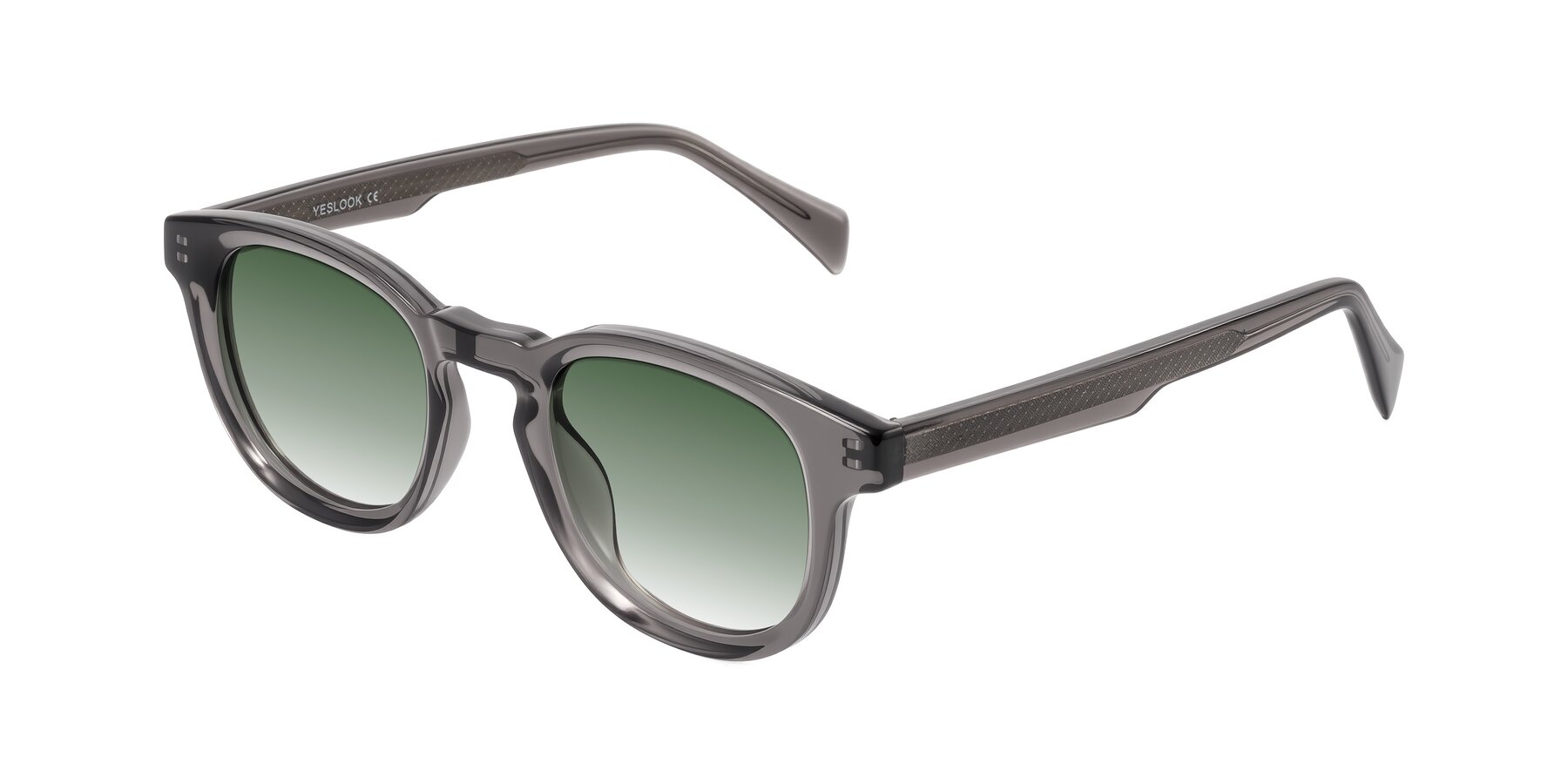 Angle of Iffer in Gray with Green Gradient Lenses