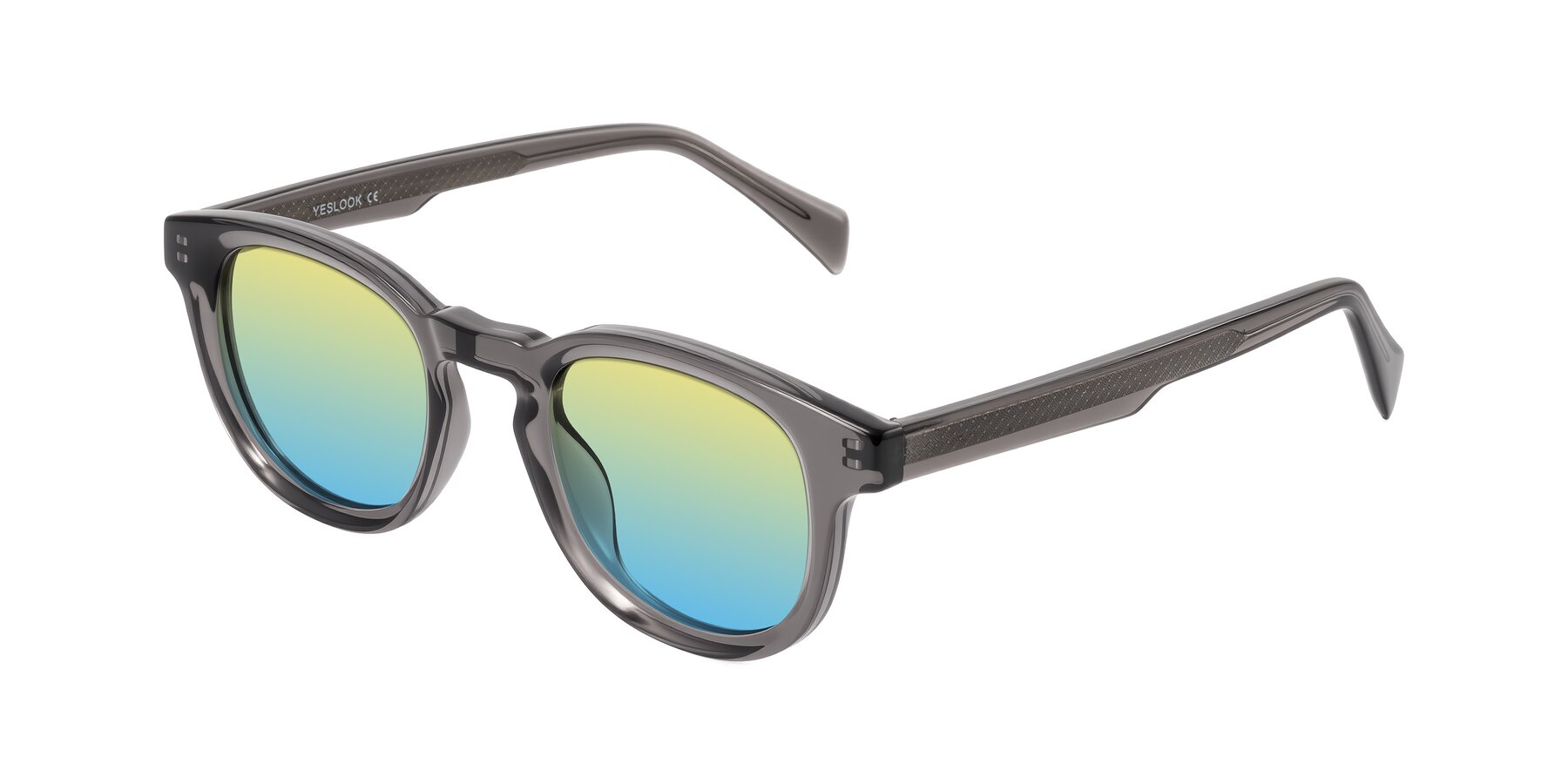 Angle of Iffer in Gray with Yellow / Blue Gradient Lenses
