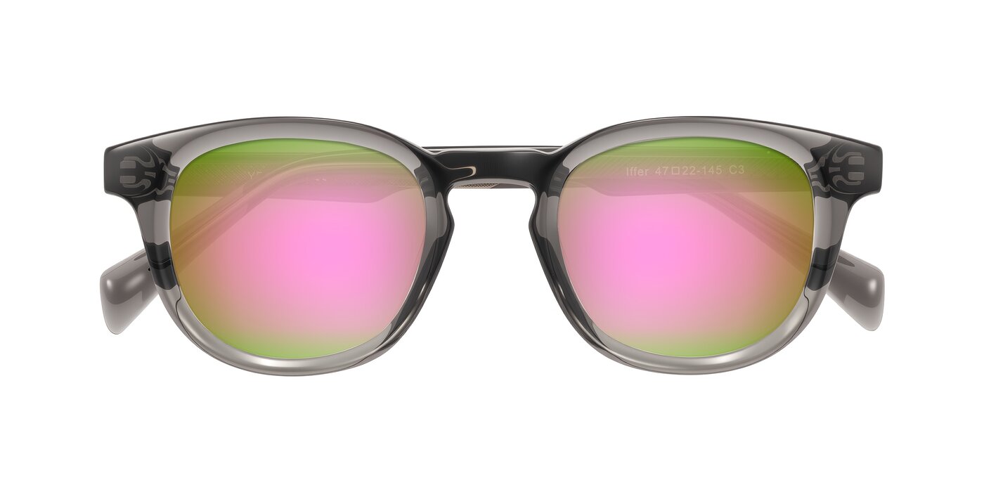 Iffer - Gray Flash Mirrored Sunglasses