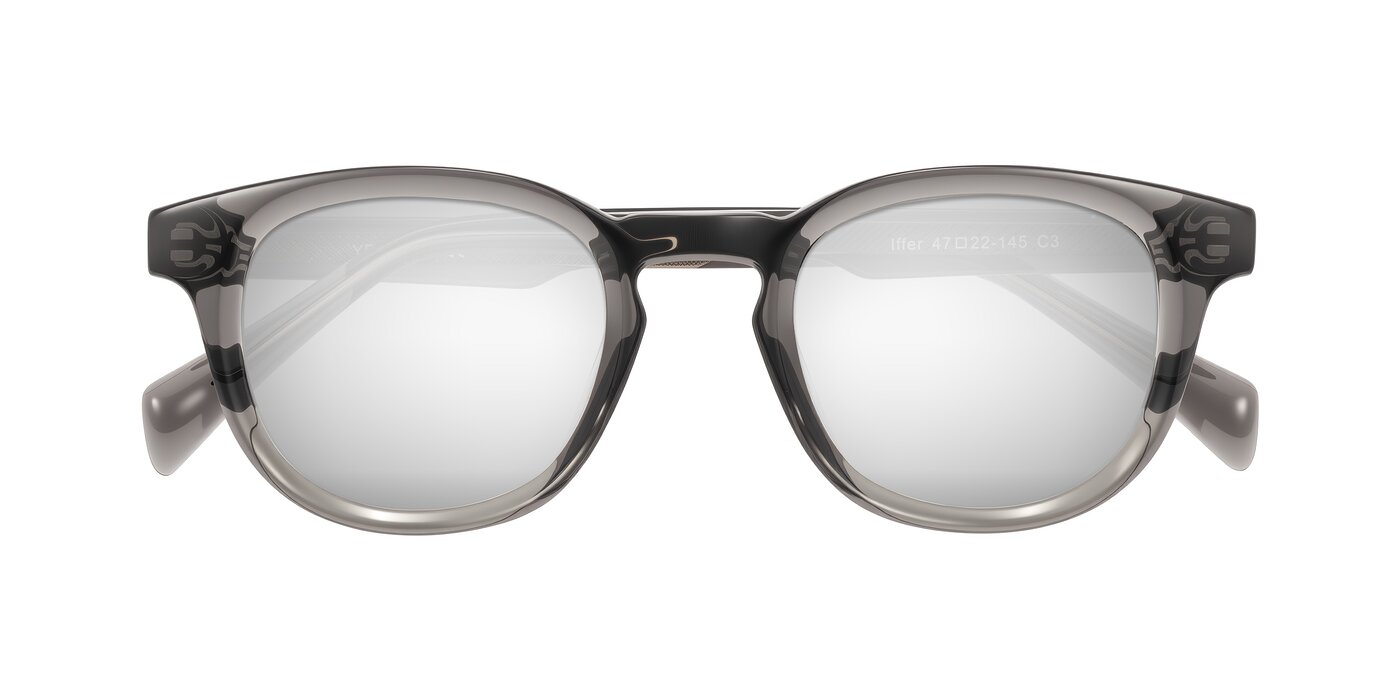 Iffer - Gray Flash Mirrored Sunglasses