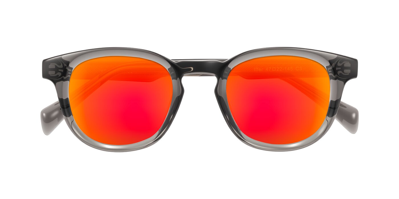 Iffer - Gray Flash Mirrored Sunglasses