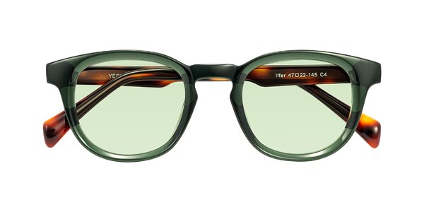 Front of Iffer in Dark Green/Tortoise