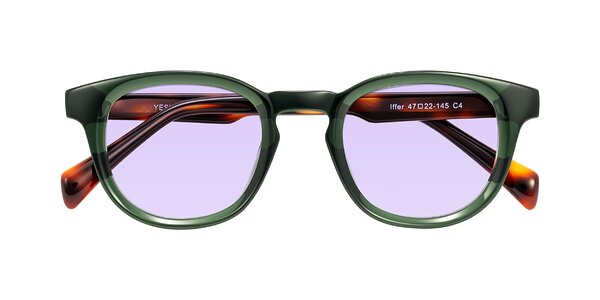 Front of Iffer in Dark Green/Tortoise