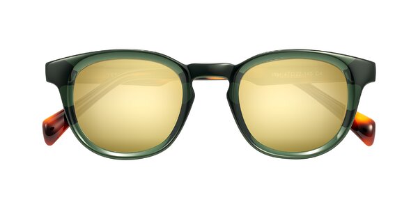 Front of Iffer in Dark Green/Tortoise