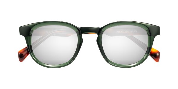Front of Iffer in Dark Green/Tortoise