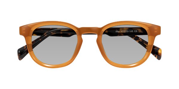 Front of Iffer in Caramel/Tortoise