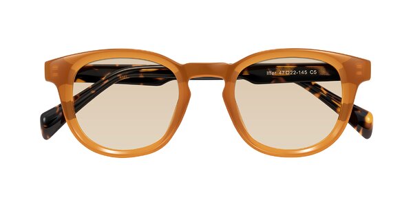 Front of Iffer in Caramel/Tortoise