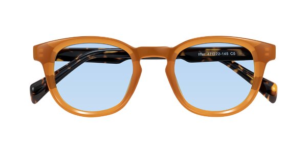 Front of Iffer in Caramel/Tortoise