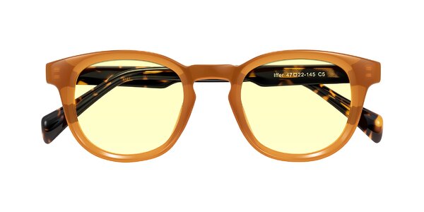 Front of Iffer in Caramel/Tortoise