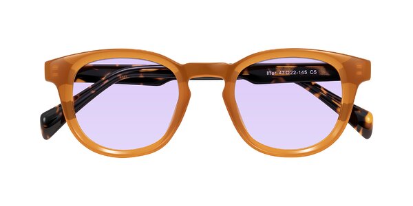 Front of Iffer in Caramel/Tortoise