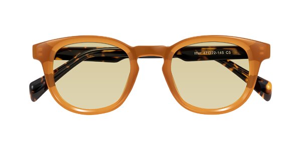 Front of Iffer in Caramel/Tortoise