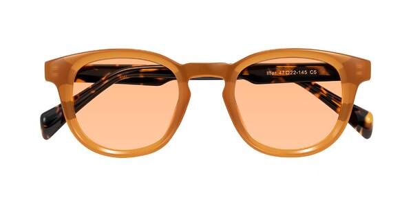 Front of Iffer in Caramel/Tortoise