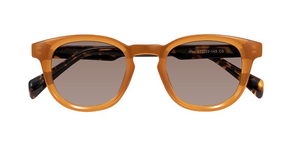 Front of Iffer in Caramel/Tortoise