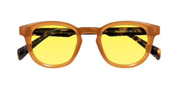 Front of Iffer in Caramel/Tortoise