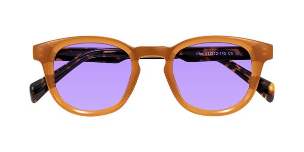 Front of Iffer in Caramel/Tortoise