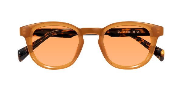 Front of Iffer in Caramel/Tortoise