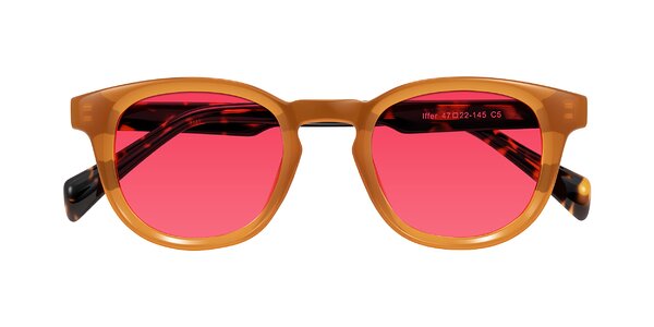 Front of Iffer in Caramel/Tortoise