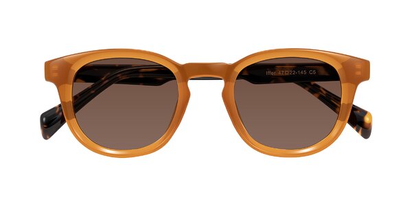 Front of Iffer in Caramel/Tortoise