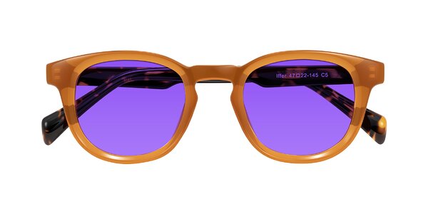 Front of Iffer in Caramel/Tortoise