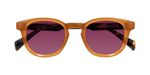 Front of Iffer in Caramel/Tortoise