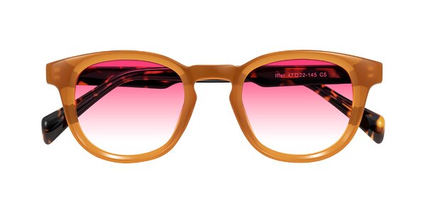 Front of Iffer in Caramel/Tortoise