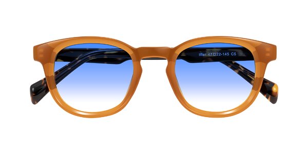 Front of Iffer in Caramel/Tortoise