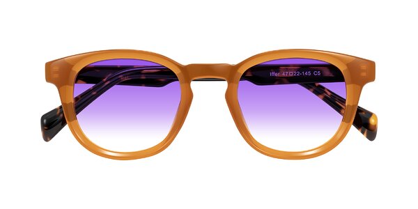 Front of Iffer in Caramel/Tortoise