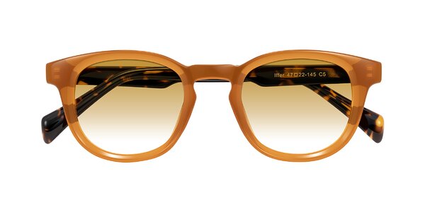 Front of Iffer in Caramel/Tortoise