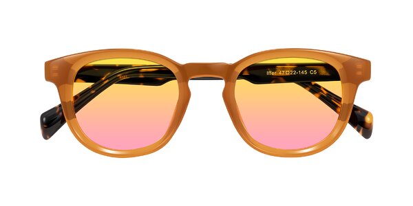 Front of Iffer in Caramel/Tortoise