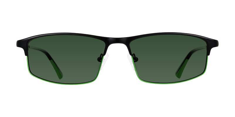 Monnow - Black/Green Tinted Sunglasses