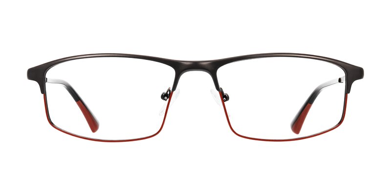 Monnow - Gray/Red Eyeglasses