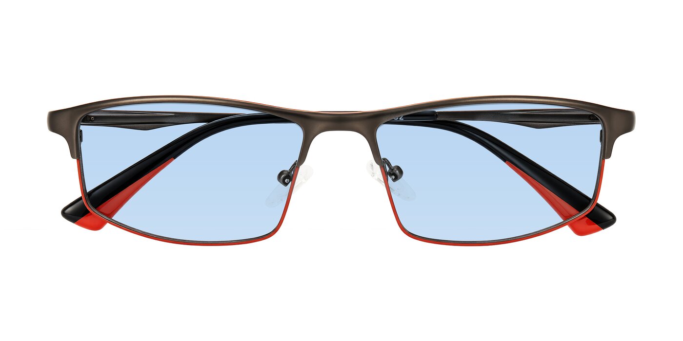 Monnow - Gray/Red Tinted Sunglasses