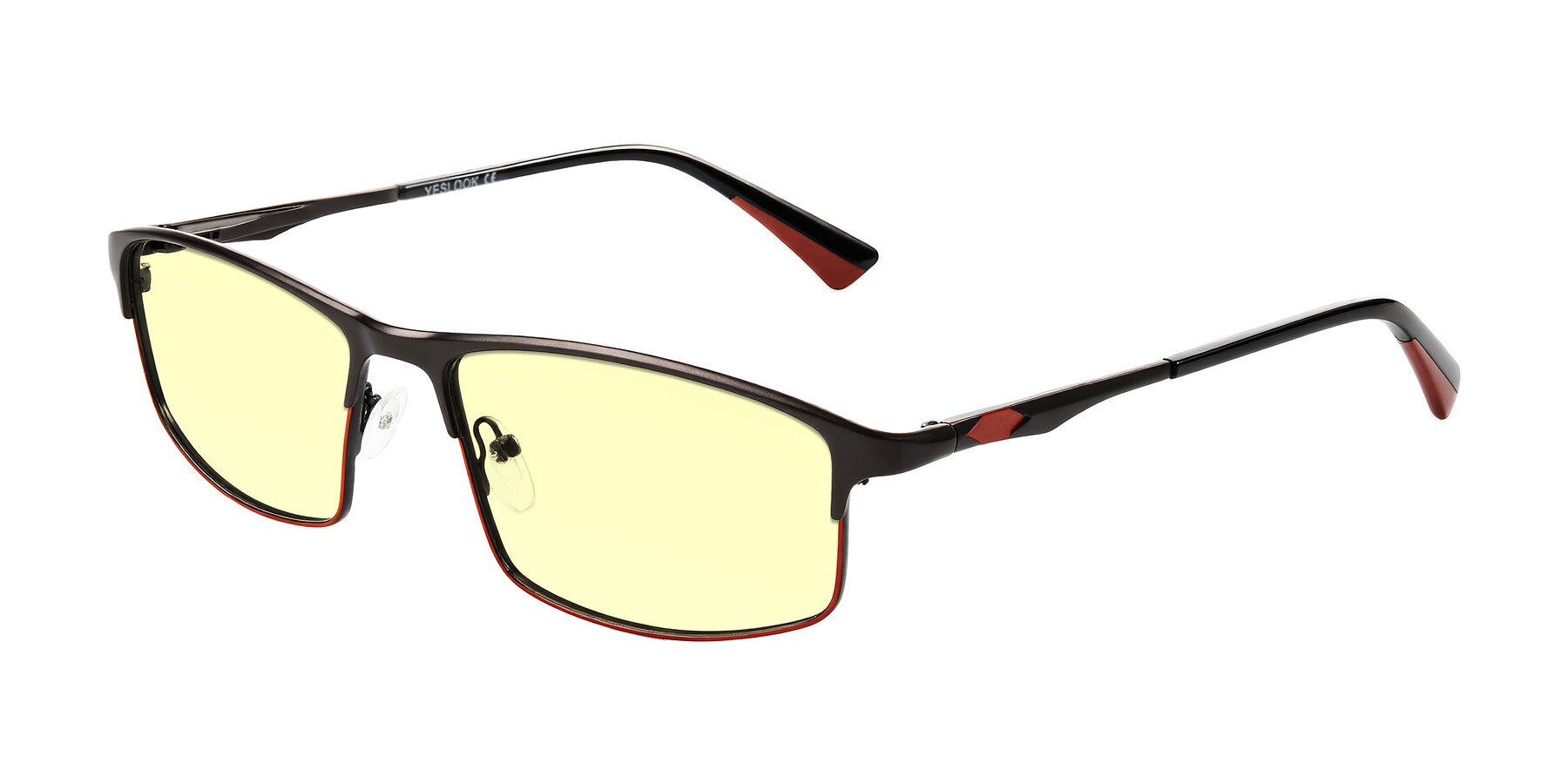 Angle of Monnow in Gray/Red with Light Yellow Tinted Lenses