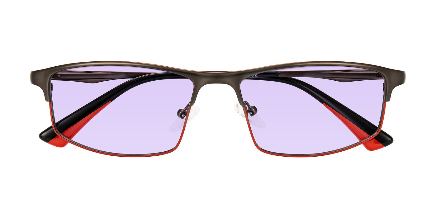 Monnow - Gray/Red Tinted Sunglasses
