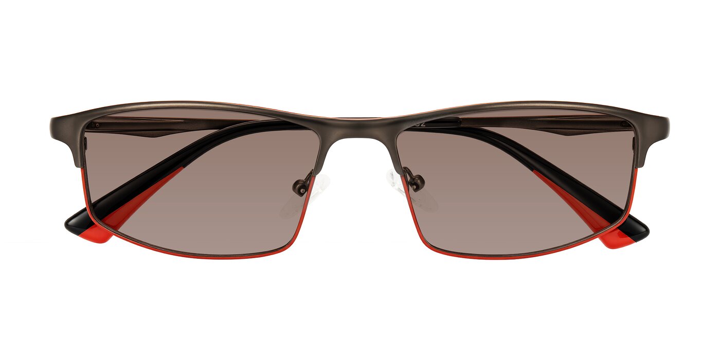Monnow - Gray/Red Tinted Sunglasses