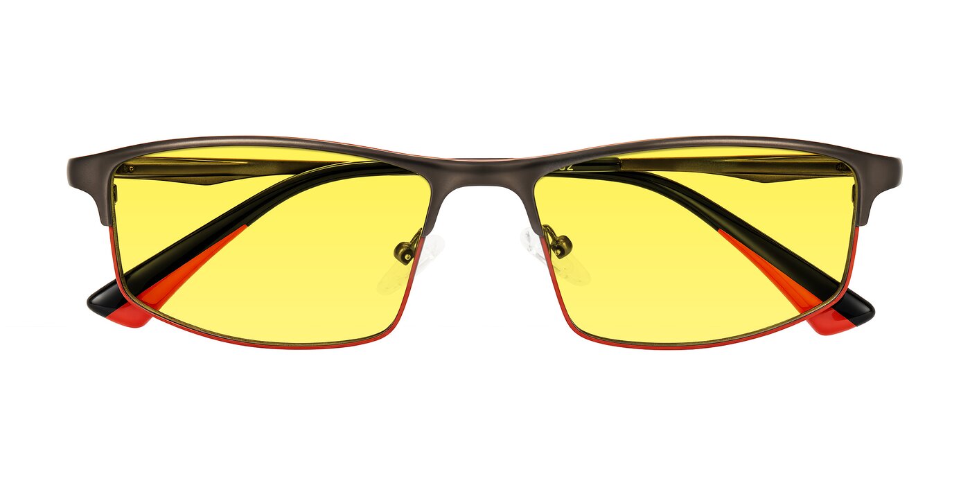 Monnow - Gray/Red Tinted Sunglasses