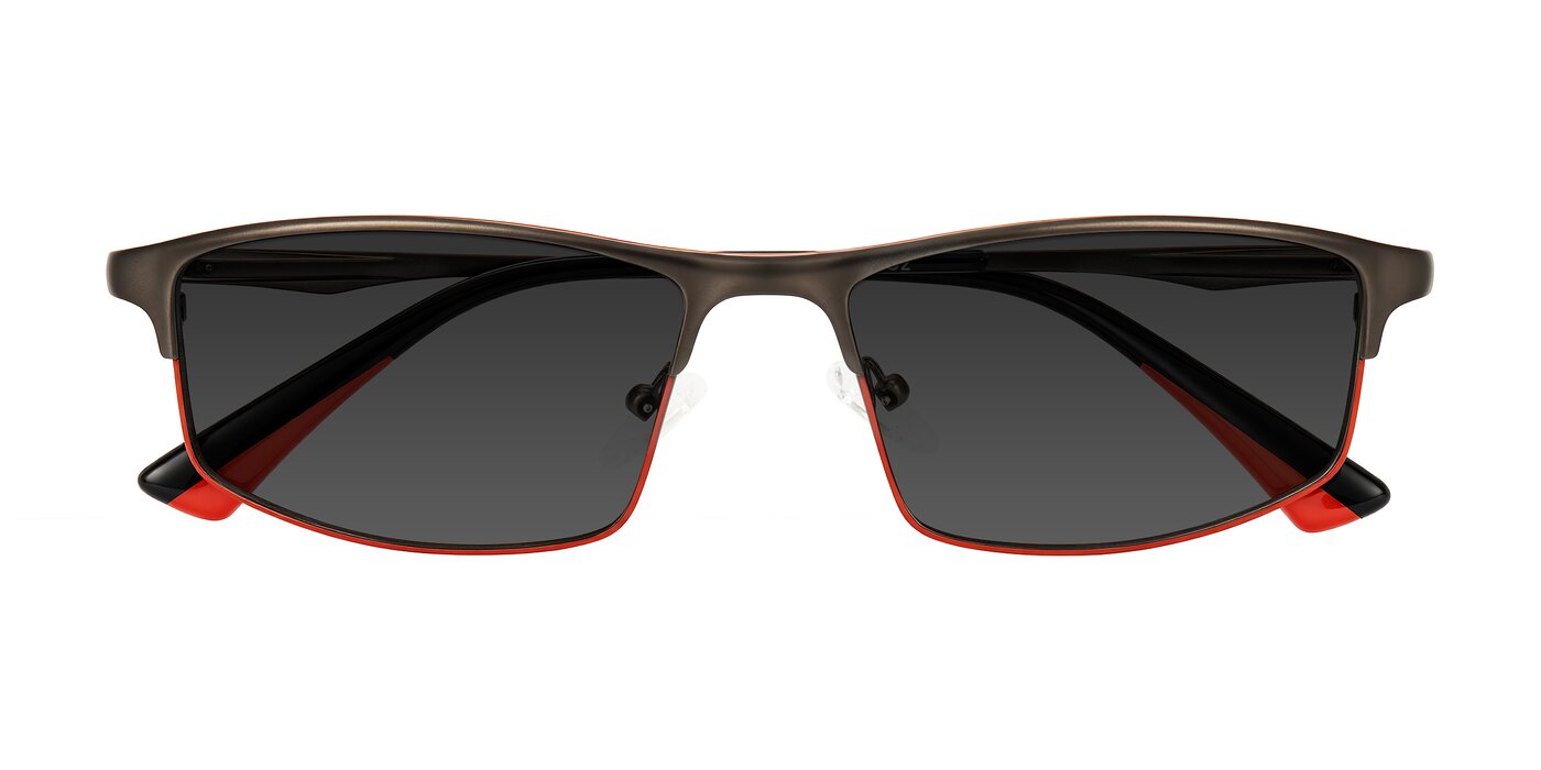 Monnow - Gray/Red Tinted Sunglasses
