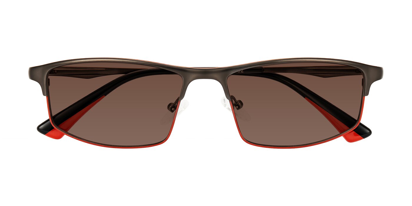 Monnow - Gray/Red Tinted Sunglasses