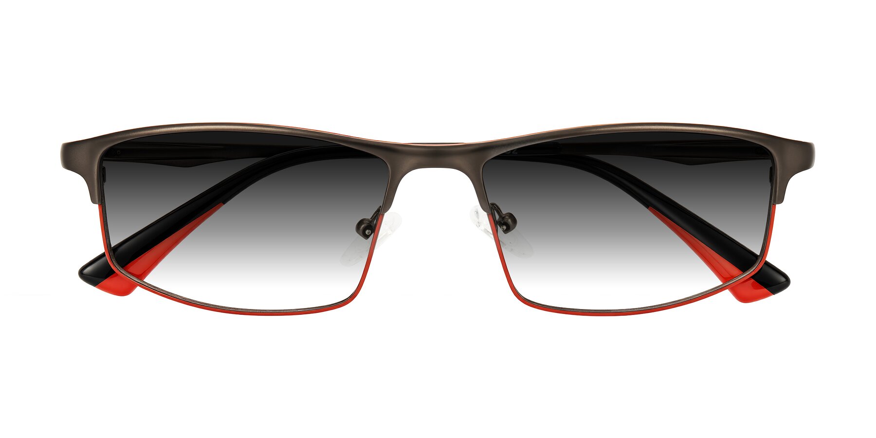 Folded Front of Monnow in Gray/Red with Gray Gradient Lenses