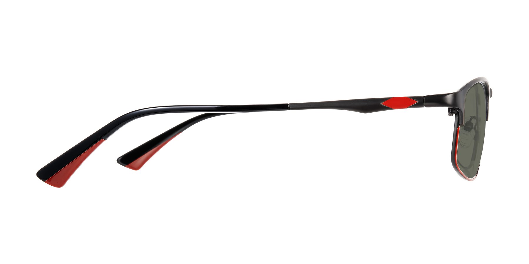 Side of Monnow in Gray/Red with Gray Polarized Lenses