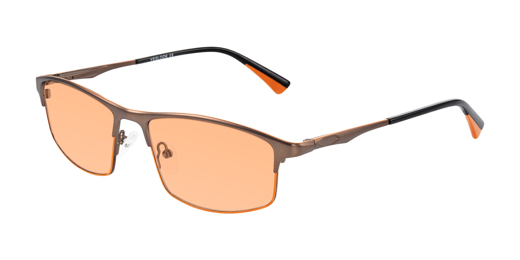 Angle of Monnow in Brown/Orange with Light Orange Tinted Lenses