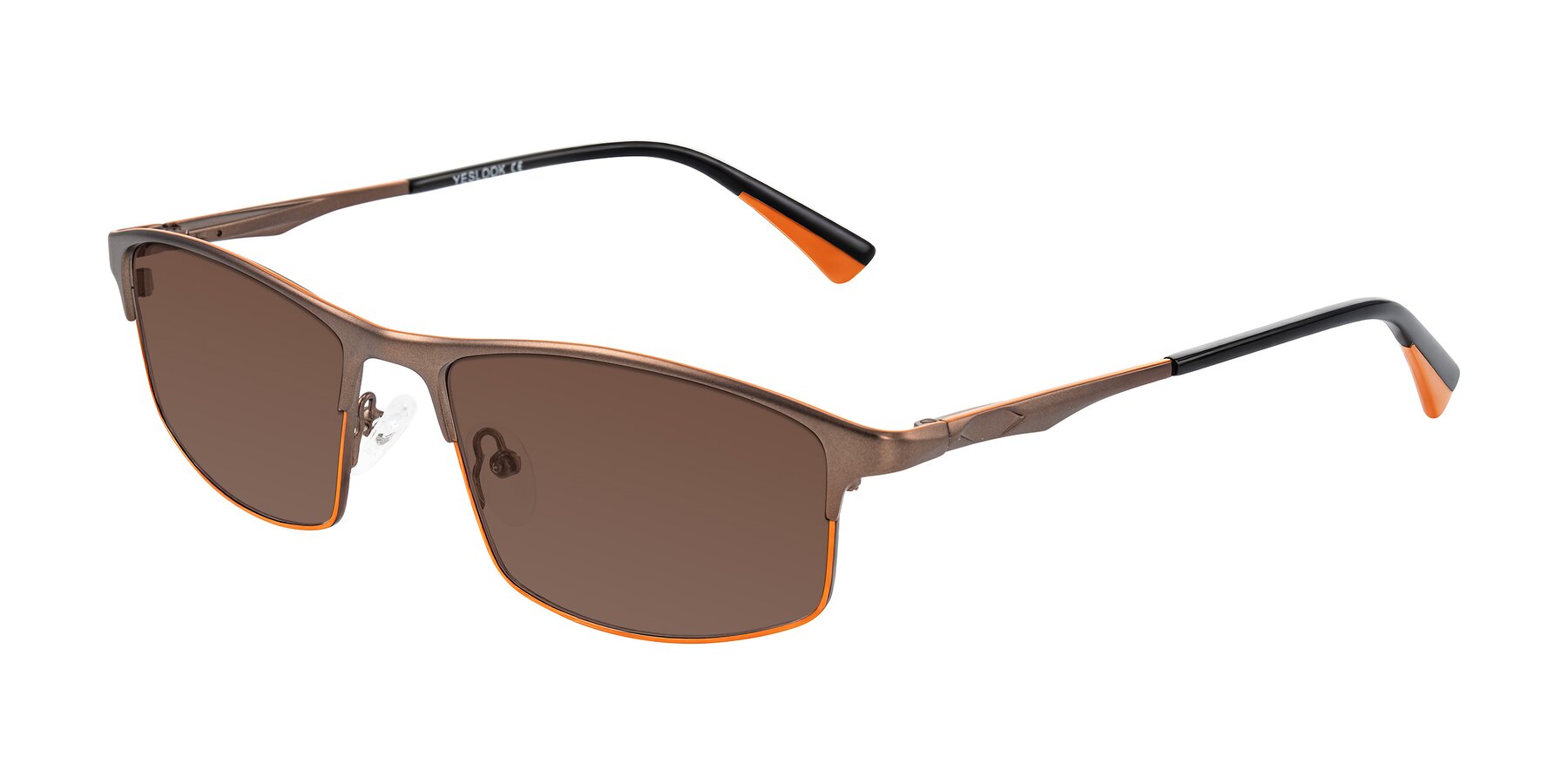 Angle of Monnow in Brown/Orange with Brown Tinted Lenses