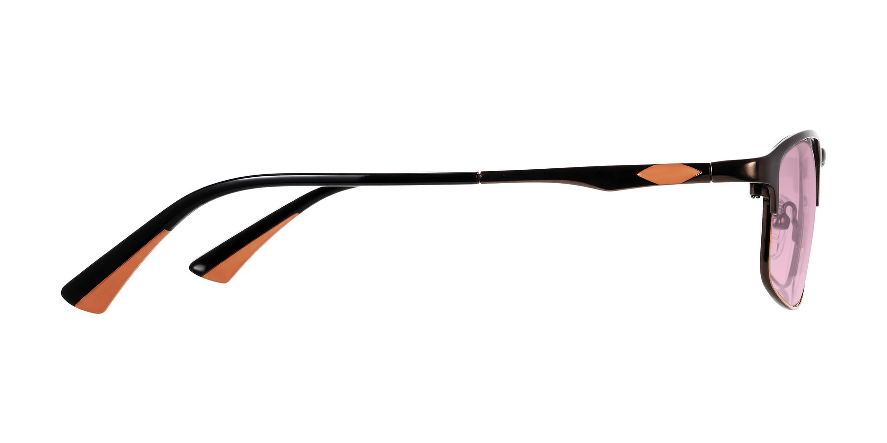 Side of Monnow in Brown/Orange with Light Wine Tinted Lenses